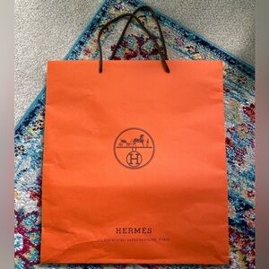 Hermes Authentic Large Shopping Gift Bag Large